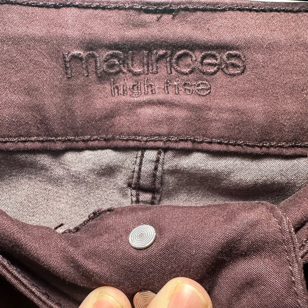 Maurice’s Maroon Skinny Pants - Picture 5 of 7